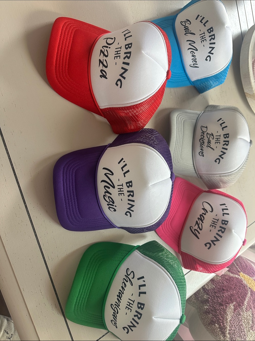 Party Trucker Hats - 6 pieces